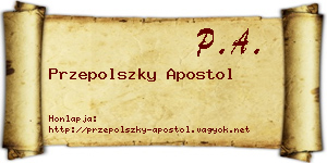 Przepolszky Apostol névjegykártya